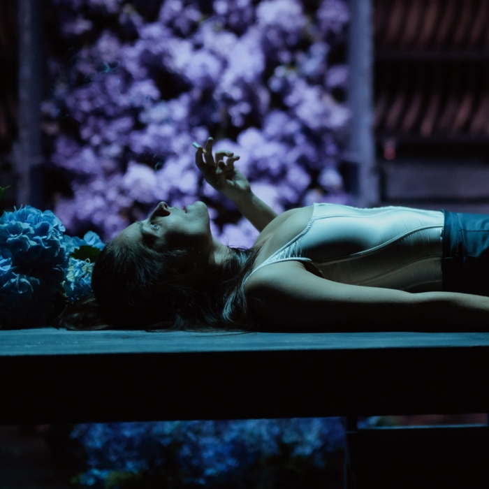 Na zdjęciu Irmina Liszkowska w spektaklu Panna Julie