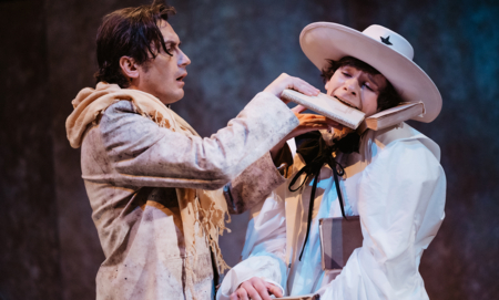 Na zdjęciu aktorzy w spektaklu Mały Książę