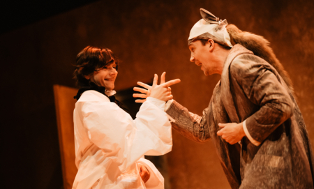 Na zdjęciu aktorzy w spektaklu Mały Książę