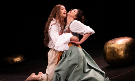 Na zdjęciu aktorzy w spektaklu Don Juan