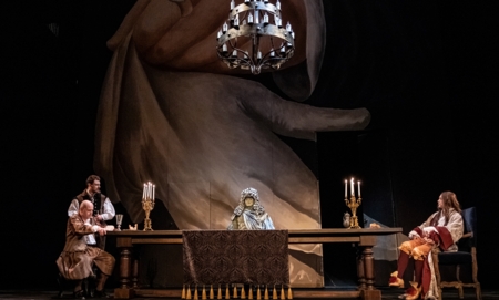 Na zdjęciu aktorzy w spektaklu Don Juan