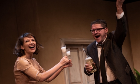 Na zdjęciu aktorzy w spektaklu Deprawator