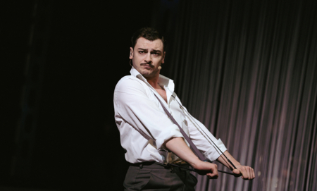 Na zdjęciu aktorzy w spektaklu Charków Charków