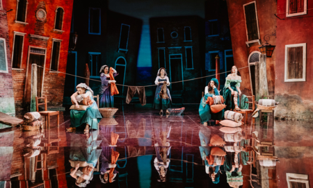 Na zdjęciu aktorzy w spektaklu Awantura w Chioggi