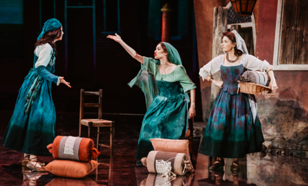 Na zdjęciu aktorzy w spektaklu Awantura w Chioggi