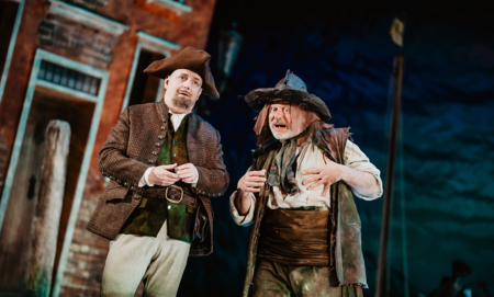 Na zdjęciu aktorzy w spektaklu Awantura w Chioggi