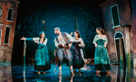 Na zdjęciu aktorzy w spektaklu Awantura w Chioggi