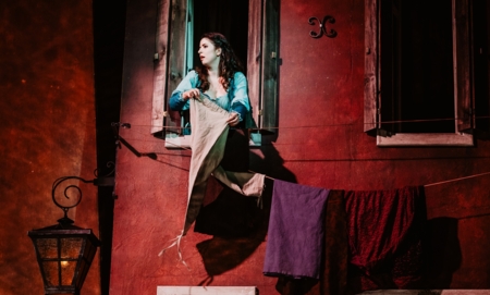 Na zdjęciu aktorzy w spektaklu Awantura w Chioggi