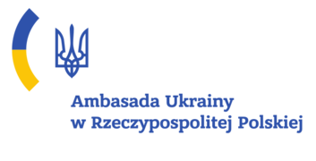 Logo Ambasady Ukrainy w Rzeczypospolitej Polskiej
